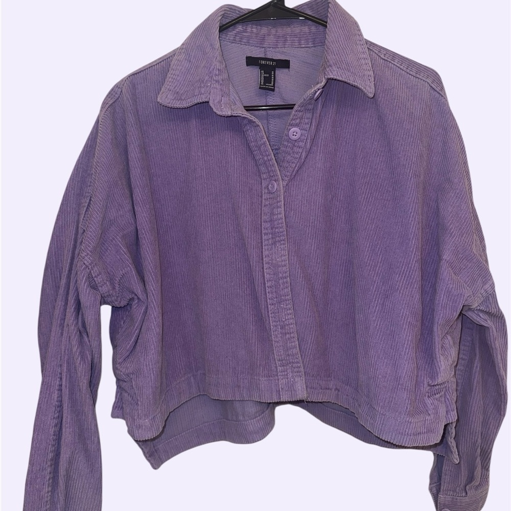 Forever 21 Lavender Corduroy Shirt